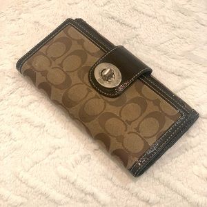 Authentic COACH checkbook wallet